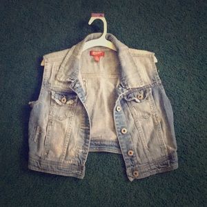 Kids denim vest